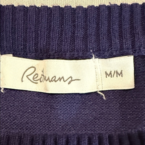 Reitmans Sweater Dress Purple with Black Embellishments Crew Neck Women's Size M - Picture 11 of 12